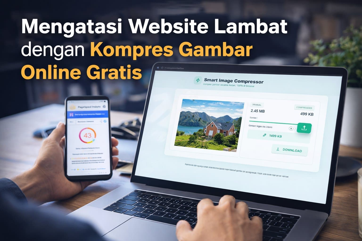Cara Mengatasi Website Lambat dengan Kompres Gambar Online Gratis